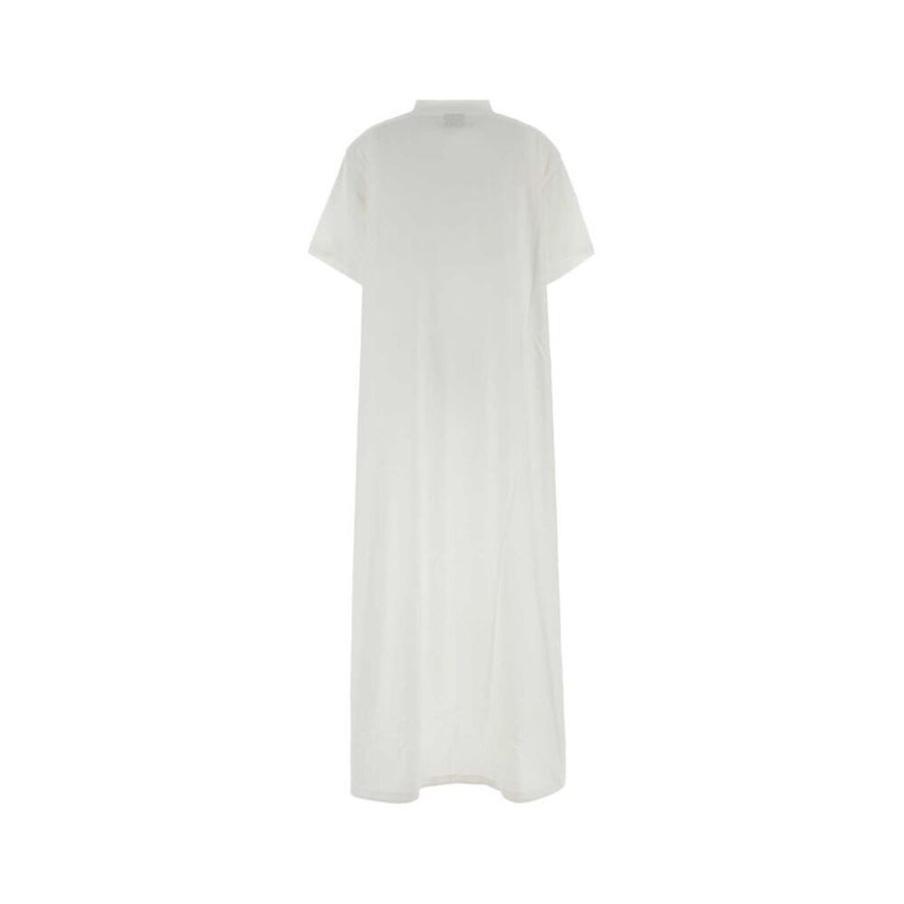 Balenciaga Women White Cotton Blend T-Shirt - Picture 2 of 2